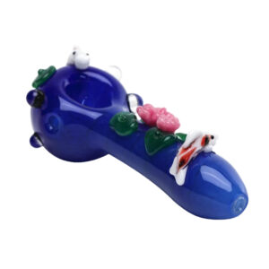 Empire Glassworks Koi Pond Hand Pipe in top view