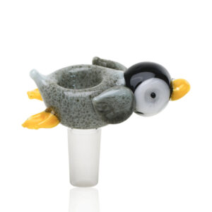Empire Glassworks Penguin Paulie Bowl Piece in side view
