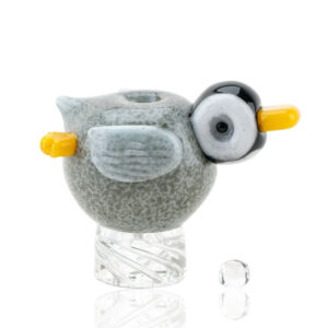 Empire Glassworks Penguin Paulie Spinner Cap in front view