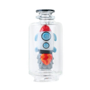Empire Glassworks Puffco Peak Attachment Rocket Ship in front view