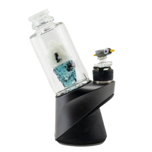 Empire Glassworks Puffco Peak Attachment Avenge the Arctic in penguin glass top view