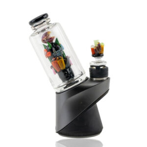 Empire Glassworks Puffco Peak Attachment Save the Seas in full glass top view