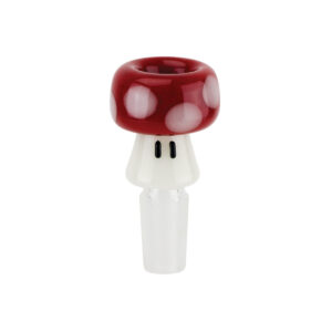 empire glassworks red mushroom bowl piece 14mm male