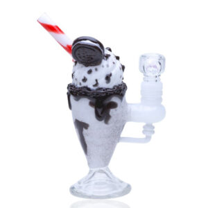 Empire Glassworks Sundae Cookie Float Mini Rig in front view