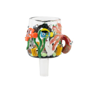 Empire Glassworks Under The Sea Puffco Proxy Attachment in front view