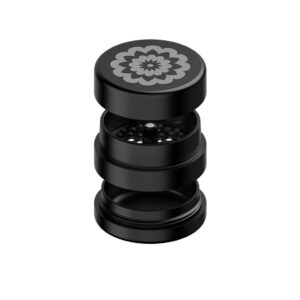 Flower Mill Next Gen Standard 3 Piece Grinder in Black view