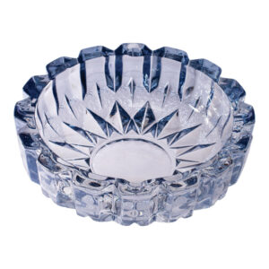 Fujima Exquisite Gem-Cut Glass Ashtray in Blue view