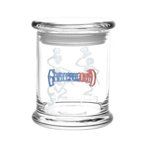 Grateful Dead x Pulsar Stash Jar Top Hat Skeletons front view