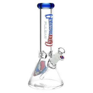 Grateful Dead x Pulsar Steal Your Face Beaker Bong front view