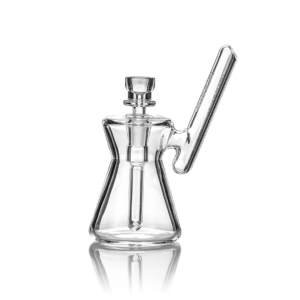grav hourglass glass bubbler water pipe