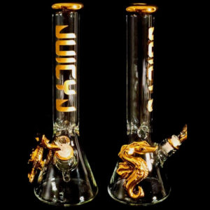 Juicy J Golden Seahorse Beaker front view