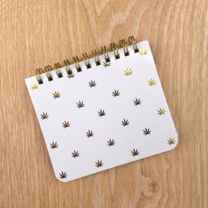kushkards gold polka pot notepad