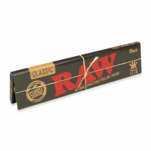 raw black classic rolling papers king size slim