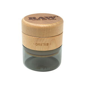 RAW Natural Wood Grinder in Black view
