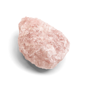 Shoppe Geo Raw Rose Quartz Crystal front view