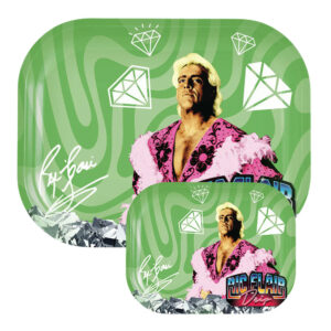 Ric Flair Drip Rolling Tray Pink Boa Diamond Sky front view