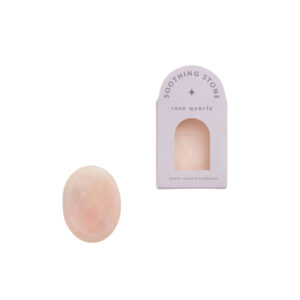 Shoppe Geo Rose Quartz Soothing Stone front view