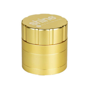 Shine Gold 4pc Grinder front view