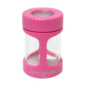 Smokus Focus Horizon LED Stash Jar in Pink view
