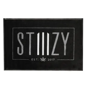 STIIIZY Rug in Black and Silver view