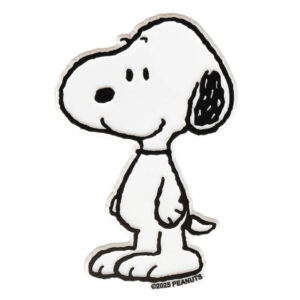 Peanuts Snoopy Classic Jumbo Fridge Magnet by Three Potato Four black and white standing Snoopy in molded rubber