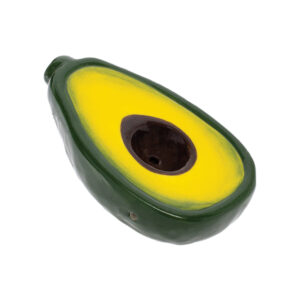 Wacky Bowlz Avocado Ceramic Hand Pipe in full color view